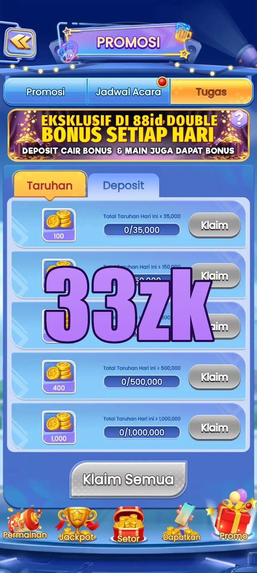 33zk Masuk